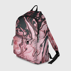 Рюкзак Розовые Разводы С черными, цвет: 3D-принт