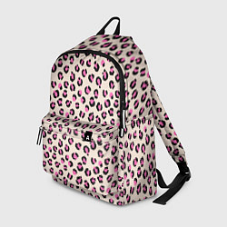 Рюкзак Леопардовый принт розовый, цвет: 3D-принт