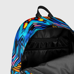 Рюкзак Желто-синий абстрактный узор, цвет: 3D-принт — фото 2