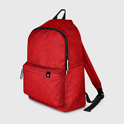 Рюкзак Ярко-красный мраморный узор, цвет: 3D-принт