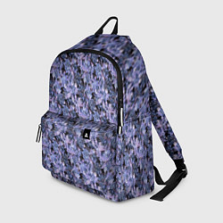 Рюкзак Сине-фиолетовый цветочный узор, цвет: 3D-принт