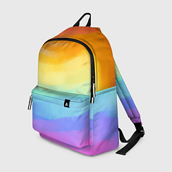 Рюкзак РАДУЖНЫЕ ВОЛНЫ RAINBOW WAVES Z, цвет: 3D-принт