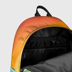 Рюкзак РАДУЖНЫЕ ВОЛНЫ RAINBOW WAVES Z, цвет: 3D-принт — фото 2