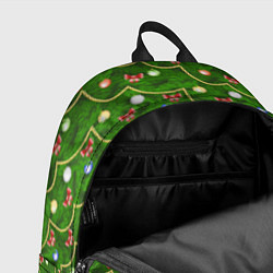 Рюкзак Новогодняя Ёлка с Игрушками, цвет: 3D-принт — фото 2