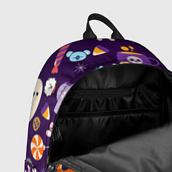 Рюкзак HALLOWEEN BTS BT21 PATTERN БТ21 БТС ХЕЛЛОУИН, цвет: 3D-принт — фото 2