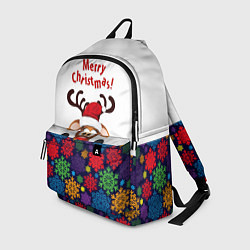 Рюкзак Merry Christmas оленёнок, цвет: 3D-принт