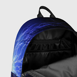 Рюкзак METALLICA BLUE FLASH МЕТАЛЛИКА СИНИЕ МОЛНИИ, цвет: 3D-принт — фото 2