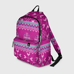 Рюкзак Свитер со снежинками, цвет: 3D-принт