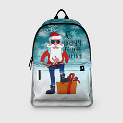 Рюкзак Hipster Santa 2022, цвет: 3D-принт — фото 2