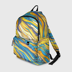 Рюкзак Красивые абстрактные волны, цвет: 3D-принт