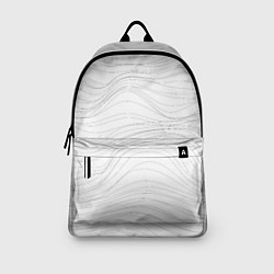 Рюкзак Белые волны, цвет: 3D-принт — фото 2