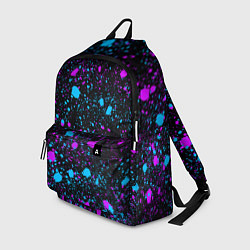 Рюкзак Брызги неоновые ярких красок, цвет: 3D-принт