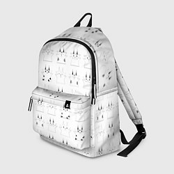 Рюкзак Котики белые с черным, цвет: 3D-принт