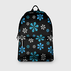 Рюкзак Снежинки Черепа черный, цвет: 3D-принт — фото 2