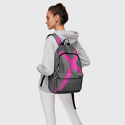 Рюкзак Коллекция Get inspired! Pink cross Абстракция Fl-4, цвет: 3D-принт — фото 2