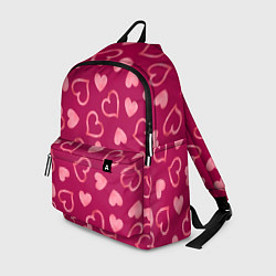 Рюкзак Паттерн сердечки, цвет: 3D-принт