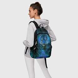 Рюкзак Водяной голубой Тигр, цвет: 3D-принт — фото 2