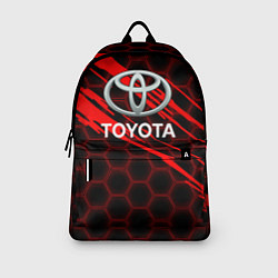 Рюкзак Toyota: Красные соты, цвет: 3D-принт — фото 2