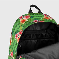 Рюкзак Летние цветочки и блестки, цвет: 3D-принт — фото 2