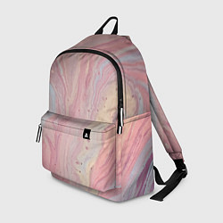 Рюкзак Мраморный дизайн с розовыми, синими и желтыми цвет