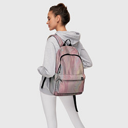 Рюкзак Мраморный дизайн с розовыми, синими и желтыми цвет, цвет: 3D-принт — фото 2