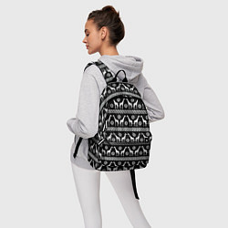 Рюкзак Черно-белые Жирафы, цвет: 3D-принт — фото 2