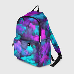 Рюкзак Неоновые тучи, цвет: 3D-принт
