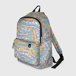 Рюкзак Разноцветный геометрический узор в стиле дудл