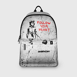 Рюкзак BANKSY БЭНКСИ следуй за своим сердцем, цвет: 3D-принт — фото 2