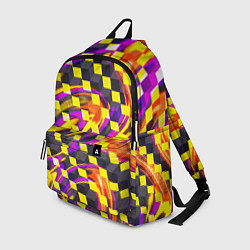 Рюкзак Черно-желтые кубы, цвет: 3D-принт