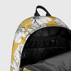 Рюкзак Цветы Цветочно-Жёлтый, цвет: 3D-принт — фото 2