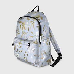 Рюкзак Цветы Золотые Листья, цвет: 3D-принт