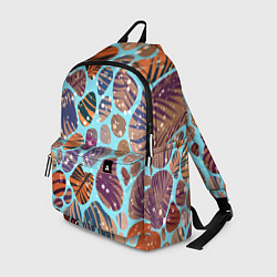 Рюкзак Разноцветные камушки, цветной песок, пальмовые лис, цвет: 3D-принт