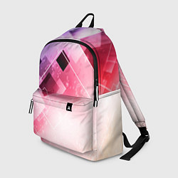 Рюкзак Розово-голубая абстрактная геометрия, цвет: 3D-принт