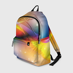 Рюкзак Абстрактные линии разных цветов, цвет: 3D-принт