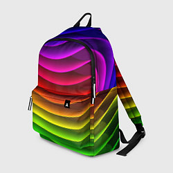 Рюкзак Color line neon pattern Abstraction Summer 2023, цвет: 3D-принт