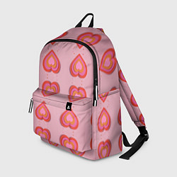 Рюкзак Сердечки перевернутые, цвет: 3D-принт
