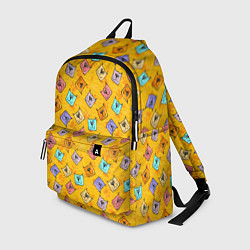 Рюкзак Цветные котики и лапки, цвет: 3D-принт
