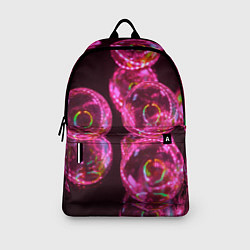 Рюкзак Неоновые сюрреалистичные пузыри - Розовый, цвет: 3D-принт — фото 2