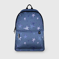 Рюкзак Gray-Blue Star Pattern, цвет: 3D-принт — фото 2