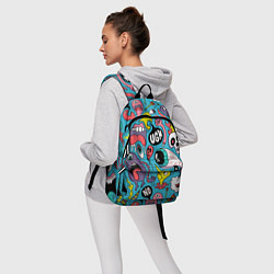 Рюкзак Паттерн в стиле поп-арт, цвет: 3D-принт — фото 2