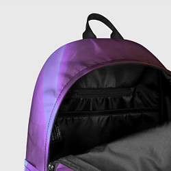 Рюкзак Неоновые фонари на шёлковой поверхности - Фиолетов, цвет: 3D-принт — фото 2