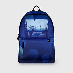 Рюкзак Лось на фоне города, цвет: 3D-принт — фото 2