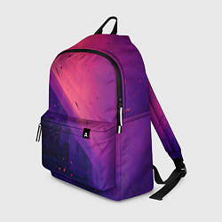 Рюкзак Неоновая пыль и лучи - Тёмно-розовый, цвет: 3D-принт