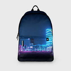 Рюкзак Неоновый ночной город - Светло-синий, цвет: 3D-принт — фото 2