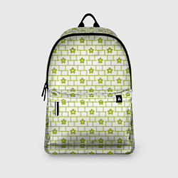 Рюкзак Зеленые кирпичики и цветы, цвет: 3D-принт — фото 2