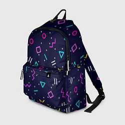 Рюкзак Neon geometric shapes, цвет: 3D-принт