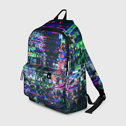 Рюкзак Ночной город - glitch, цвет: 3D-принт
