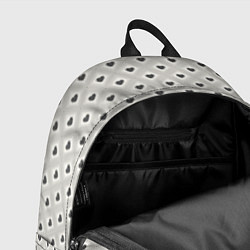 Рюкзак Черно-белые сердечки, цвет: 3D-принт — фото 2