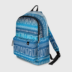 Рюкзак Узор в стиле бохо на синем фоне